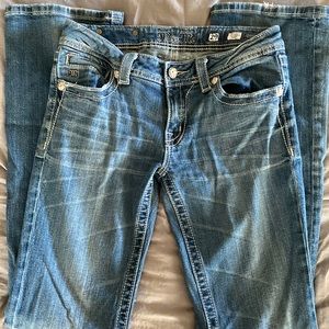 Miss Me boot cut jeans.